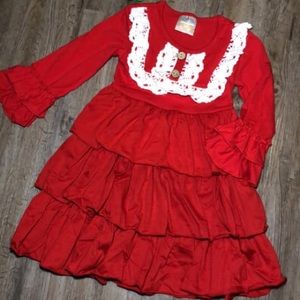 Red Ruffle Dress